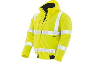 texxor Unisex Værdiler Warnschutz Pilotenjacke Whistler wasserdichte winddichte Arbeitsjacke gelb XXL, Gelb, XXL EU