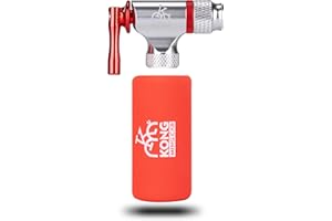 KONG MING CAR Gonfleur de CO2 pour vélos, pompe à CO2 compatible avec valve Presta et Schrader, pompe à air CO2 rapide et facile pour VTT et vélo de route