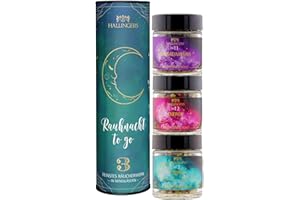 ‎HALLINGERS GENUSS MANUFAKTUR Hallingers Genuss Manufaktur Räucherwerk Geschenkset Weihnachten – 3 Sorten Premium Räucherwerk in edler Geschenkdose, Räucher Set Rauhnacht to go, Rauhnächte Geschenkidee für Frauen & für Männer