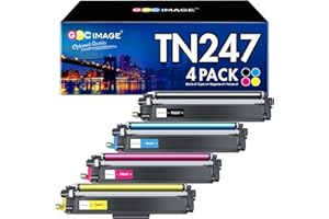 GPC Image TN247 TN-243CMYK DCP-L3550CDW Toner Compatible pour Brother TN243 TN243CMYK TN-243 TN-243BK TN247BK pour MFC-L3750CDW MFC-L3770CDW HL-L3210CW MFC-L3710CW HL-L3230CDW DCP-L3510CDW (4-Pack)