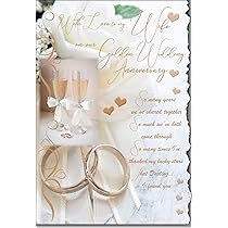 50th Golden Wedding Anniversary Dual Metal Commemorative. 50 Years