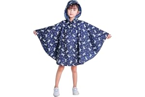 Freesmily Kinder Netter Regenmantel Wasserdichter Regen Poncho Jacke Mantel für Mädchen Jungen Kind