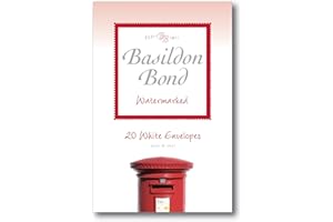 Basildon Bond Luxury Peel and Seal Envelopes 20 Pack for Duke Writing Pad - White, Size 95 x 143mm