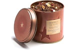 DOMORI Té de Navidad, Rooibos con Naranja y Especias, Té de Navidad Especiado en Lata, Té Afrutado con Sabor a Naranja y Especias, Té para Navidad, 100g, Dammann Frères