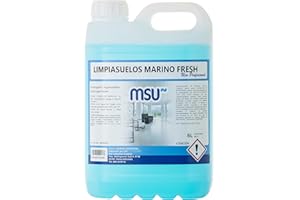 MSU - Limpia Suelos Marino Fresh | Detergente Higienizante Concentrado | Fórmula en Gel | Agradable Aroma Fresco, | Envase 5 litros