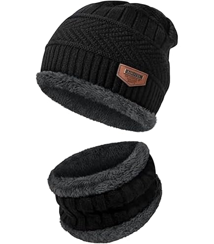 ASICS De-Luxe Fleece Running Beanie Cap,Black,L/XL : Amazon