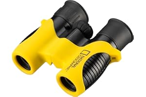 National Geographic Jumelles pour enfants 6 x 21, jumelles robustes et pratiques pour enfants avec boîtier en caoutchouc, sac et sangle inclus