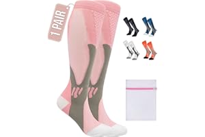360 RELIEF Copper Compression Socks for Women & Men - Ideal for Running, Travel, Pregnancy, 15-20 mmHg, Includes Laundry Bag