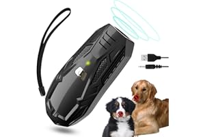 Bubbacare Antibell Gerät Ultraschall, Klein & Tragbar Anti Bell Gerät Hunde, Handheld Hundeschreck Ultraschall Trainingsgerät mit 5m Reichweite, Sichere Mini Antibell für Kleine Große Hunde