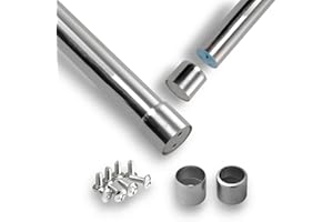 DIRECT ONLINE HOUSEWARE House of Home Extendable Wardrobe Rail with Pole and Fittings Clothes Rail 60-103cm Adjustable, 40kg Max Weight Hanging Clothes, Curtains, Space-Saving Solution for Clothing & wardrobe storage