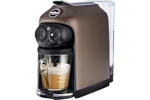 Lavazza, A Modo Mio Deséa Coffee Capsule Machine, Compatible with A Modo Mio Coffee Pods, Touch Interface, Sound Alerts, Automatic Shut-Off, Dishwasher-Safe Components, 1500W, 220-240V, Walnut