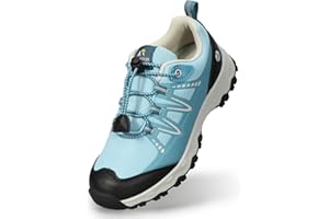 Eggseed Unisex Children's Shoes Boys Girls Non-Slip Hiking Shoes Breathable Low-Top Sneakers Road Trail Running Shoes Size 30-38