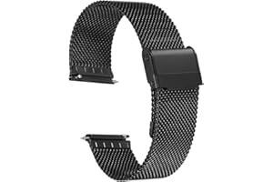 QUARKZMAN Bracelet de montre en maille en Acier inoxydable 316L Dégagement Rapide Réglable Bracelet de Montre en Métal pour Hommes Femmes