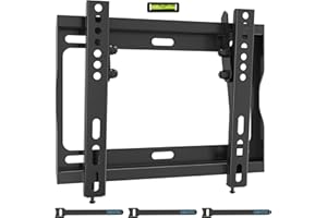 ‎BONTEC BONTEC Ultra Cienki Uchwyt Ścienny do Telewizorów 17-45 cali, Uchylny Montaż Ścienny z Regulacją Kąta Nachylenia, Max. 30 kg, Kompatybilny z VESA 50x50-200x200 mm