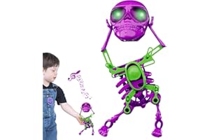 Povanjer Dancing Skeleton Toy - Clockwork Toys Creative Wind-up Skeleton Toys | Dancing and Swinging Skeleton, Halloween Tabletop Ornaments, Halloween Skeleton Miniatures for Halloween