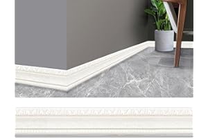 NIKJEBDF 10Pcs 2.3M Self Adhesive Wall Decorative Line Baseboard Border Decorative Sticker Wall Sticker Decorative, 3D Foam Edge Banding Waterproof Anti-Collision Background Wall