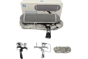 DFCINE MICOLIVE-SE BLIMP System microfono antivento gabbia + parabrezza + sistema di sospensione ammortizzato aggiornato per microfoni Rode Shotgun ecc