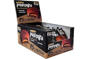 1 Attimo in Forma | Mini Cake Proteica 25% Cacao e Burro D'Arachidi 50 gr Snack Tortina Merenda - Basso Contenuto di Zuccheri, Senza Olio di Palma, Fonte di Proteine (12 tortine)