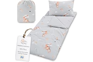 Totsy Baby Saco de Dormir Infantil con Almohada y Cremallera para bebés de 3 a 7 años - Saco de Dormir para Interiores de para guardería jardín de Infancia Oeko-Tex