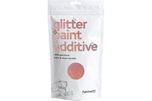 ‎HEMWAY Hemway | Lackadditiv für Glitzer-Emulsion Farben auf Wasserbasis 100g (Rose Gold Holographic)
