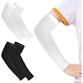 Yolev 2 Pairs Boys Girls UV Sun Protection Compression Arm Sleeves