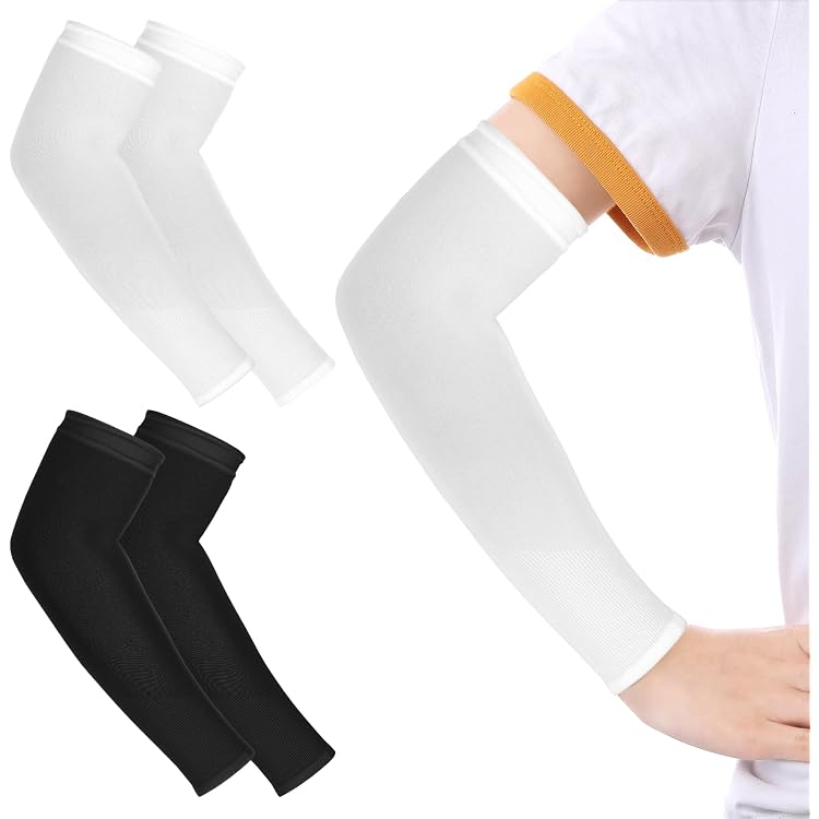 Manchons UV Newbyinn UPF 50 Pour Enfants - Protection Solaire Bras Pour Sport, Vélo, Plage