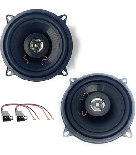 Sound Way – Haut-Parleurs 13 Cm + Adaptateurs – Compatibles Fiat Doblò/Fiorino/Qubo, Citroën Nemo, Peugeot Bipper – Améliorez Votre Son Auto !