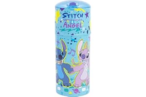 STOR Butelka wielokrotnego użytku, ze słomką 350 ml, STITCH