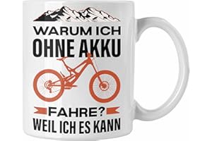 Trendation - Fahrradfahrer Geschenk Tasse mit Spruch Rennrad Mountainbike Geschenkidee Radfahrer Lustig (Weiß)