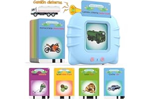 NIYANN Juguetes Educativos Juguetes Tarjetas Didácticas para 2 3 4 5 6 Años De Edad, Tarjetas Flash de 224 Palabras, Juguetes Preescolares Montessori, Regalos De Cumpleaños(Español)