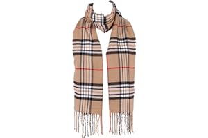Hat To Socks Super Soft Classic Check Plaid Winter Scarf for Men and Women - Warm and Stylish