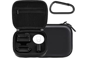Nokwocy Custodia per Insta 360 GO 3S/GO3 Accessori, Insta360 GO 3S/GO3 Thumb Camera Carrying Case Organizer, Mini Protective Storage Clutch Bag per Action Camera & Accessori, Nero , Classico