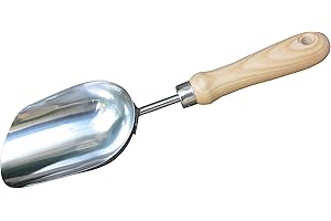 FITOOL Cuchara de Acero Inoxidable para Suelos de 13 Pulgadas, Paleta de Acero Inoxidable para Fertilizantes para Suelos