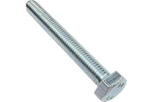 AERZETIX - C47330 - Satz von 20 stück - bolzen schrauben sechskantschrauben M8x65 - mit sechskantkopf - Ø8x65mm - DIN 933 - klasse 8.8 - aus verzinktem stahl - heimwerken - montagewerkzeug eisenwaren