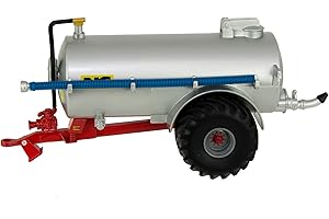 Britains 1:32 NC Slurry Tanker (Fieldside) Giocattolo d'argento da collezione, giocattolo da collezione, accessorio giocattolo per trattore compatibile con giocattoli agricoli in scala 1:32, adatto
