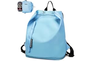 Keyck Sac à Dos Sport Garçon Fille Etanche Avec Compartiment Chaussure et Poche Humide - Petit Léger Imperméable Pour Piscine, Loisir, École, Voyage, Weekend, Fitness, Randonnée, Collège - Bleu