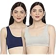 Longies Women Regular Fit Sports Bra (Pack of 2)