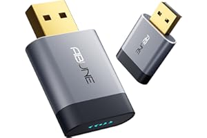 ABUNE Mini Adaptateur CarPlay sans Fil & Android Auto sans Fil 2-en-1, USB-A et USB-C, Compatible iOS 10+ et Android 11+, Non Compatible avec Tesla/BMW, Plug & Play, Connexion Stable-Gris