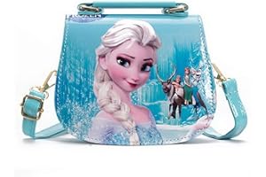 Fancyland Elsa Mädchen Taschen Frozen 2 Eiskönigin Kinder Umhängetasche mit Anna und ELSA 2 Spielzeug Handtasche