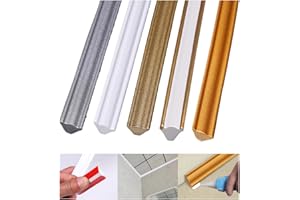 AIDEHUAKEJI 300cm Zierleisten Selbstklebend,Deckenleisten Selbstklebend,Eckleiste,Zierleiste Selbstklebend,Flexible Zierleiste,Deckenleiste Selbstklebend(S-weiß)