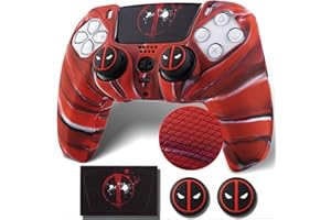YoRHa Non-Slip Silicone Cover for PS5 Controller with Thumbstick Caps * 2 & Sticker * 1 Depool