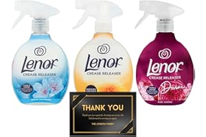 THE LONDON FINERY Ultimate Crease Releaser Spray per vestiti Ideale per rimuovere le pieghe nel tessuto, 1 x profumo di risveglio primaverile, 1 x brezza estiva e 1 x gelsomino rubino da 500 ml ciascuno