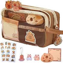 4 Stylos Gel Effaçables Capybara Kawaii - Pointe 0,5 Mm, Encre Bleue, Design Mignon, Cadeau Rentrée Scolaire - 5