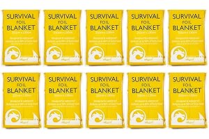 Oqard Survival Foil Blanket 210 cm x 130 cm - Pack of 10