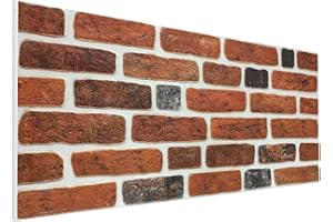 DELLEDECOR 3D Brick Effect Wall Panels Decorative Wall Ceiling Tiles CLADDING POLYSTYRENE Panel Tile 50x100cm (ST140)