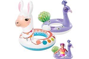 POPOYU Bouée Adulte Bouée Géante Givrée 91 cm,Bouée Enfant 76 cm,Gonflable pour Piscine,Bouée Gonflable de Tube,Anneau de Natation,Radeau Gonflable,Décoration pour Fête de Piscine Plage Partie Jeux Vacances