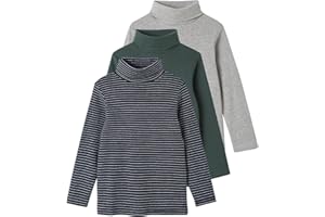 VERTBAUDET 3er Pack Jungen T-Shirt Rollkragen