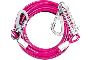 SNAGLE PAW Hofleine Laisse pour chien de 9 m de long pour grands chiens jusqu'à 40 kg, laisse pour chiens de taille moyenne et grande