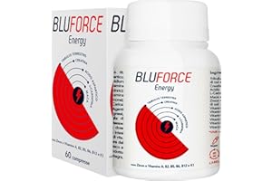 BluForce Energy 1000 Mg - Massa Muscolare Forza Energia - Maca Peruviana, Tribulus Terrestris, Creatina, Acido Aspartico, L-Carnitina, Zinco, Vitamine