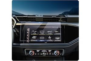LUWU Compatible con Audi Q3 F3 / Q3 Sportback S Line TFSI e 2019-2023 2024 2025 Protector de Pantalla de Navegación de 8,8 Pulgadas, Vidrio Templado 9H Resistente a Los Arañazos Accesorios Audi Q3